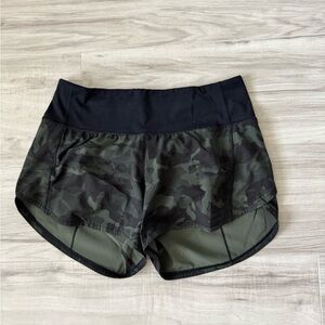 Lululemon Camo Black Women's Shorts